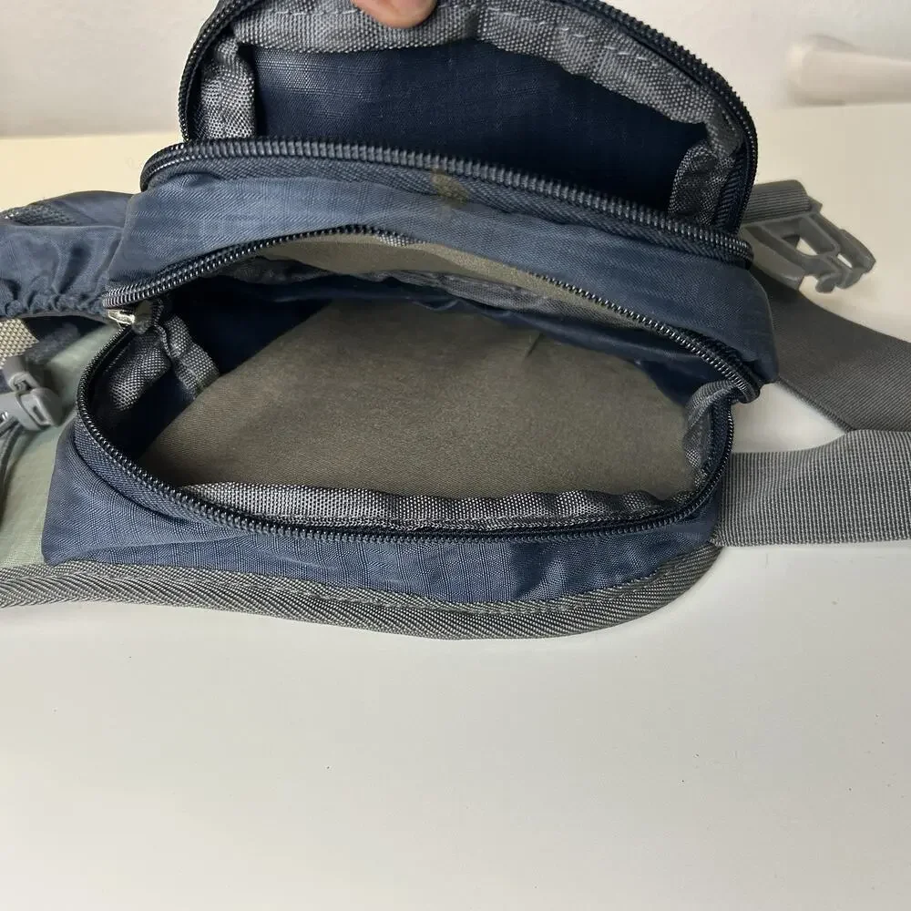 Shimonfly Fanny Pack Waist Bag Crossbody Sling Hiking Gray Fly Fishing